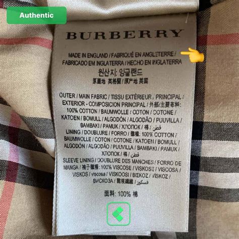 burberry tag real vs fake trench coat|how to identify burberry coat.